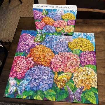 Puzzle farfalla fiorente puzzle 1000 pezzi
